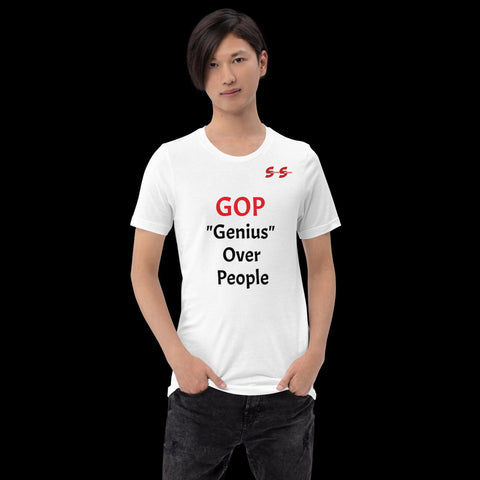 Unisex Tee - GOP "Genius Over People"