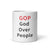White glossy mug - GOP God Over People